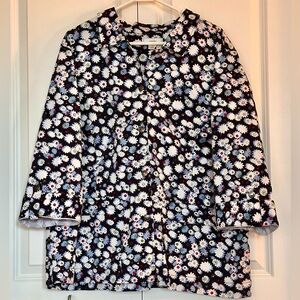 CJ Banks Floral Cotton Blazer 3X